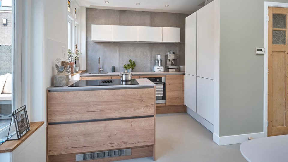 Keuken renovatie houten keuken