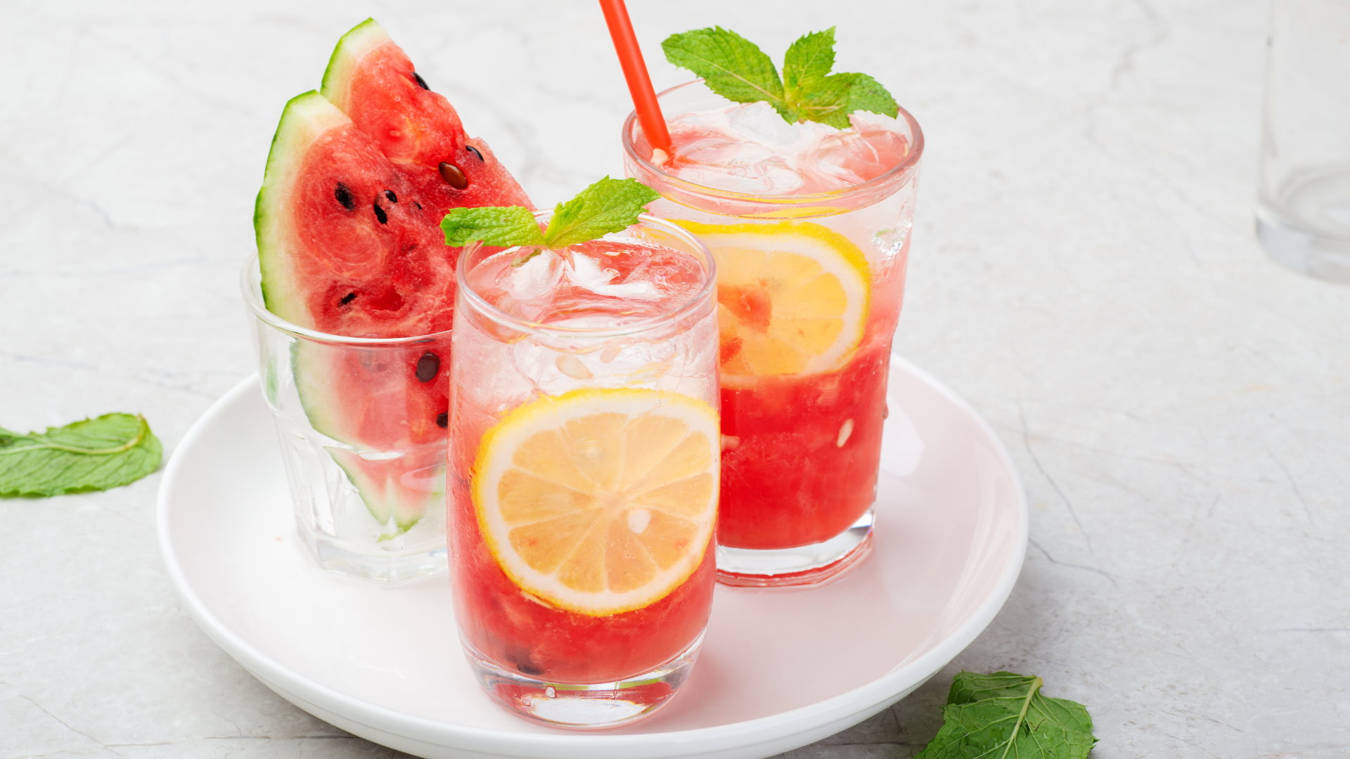 Zomer watermeloen drankje