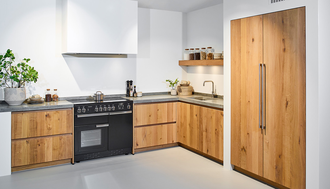 Houten keuken met moderne twist